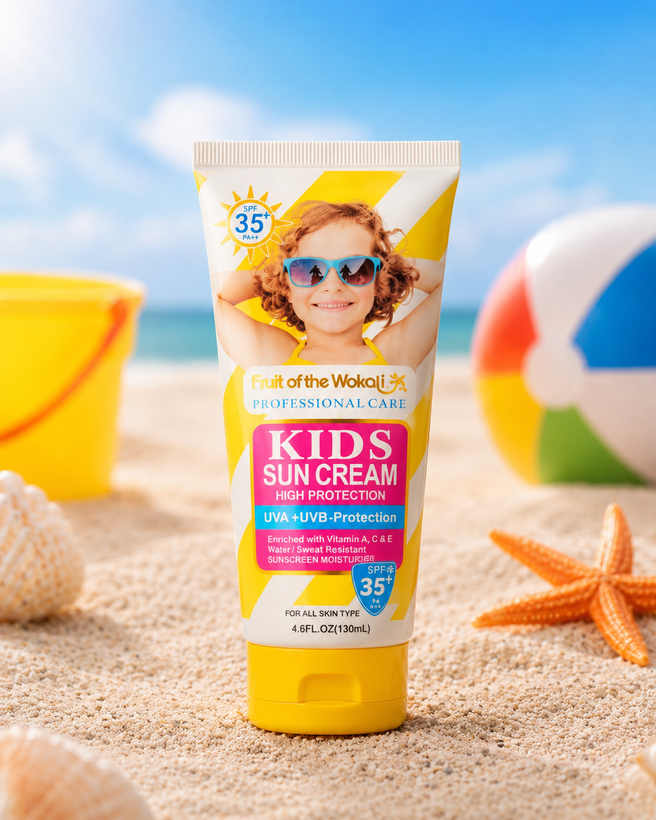 ضد آفتاب کودک Fruit of the Wokali Kids Sun Cream SPF +35