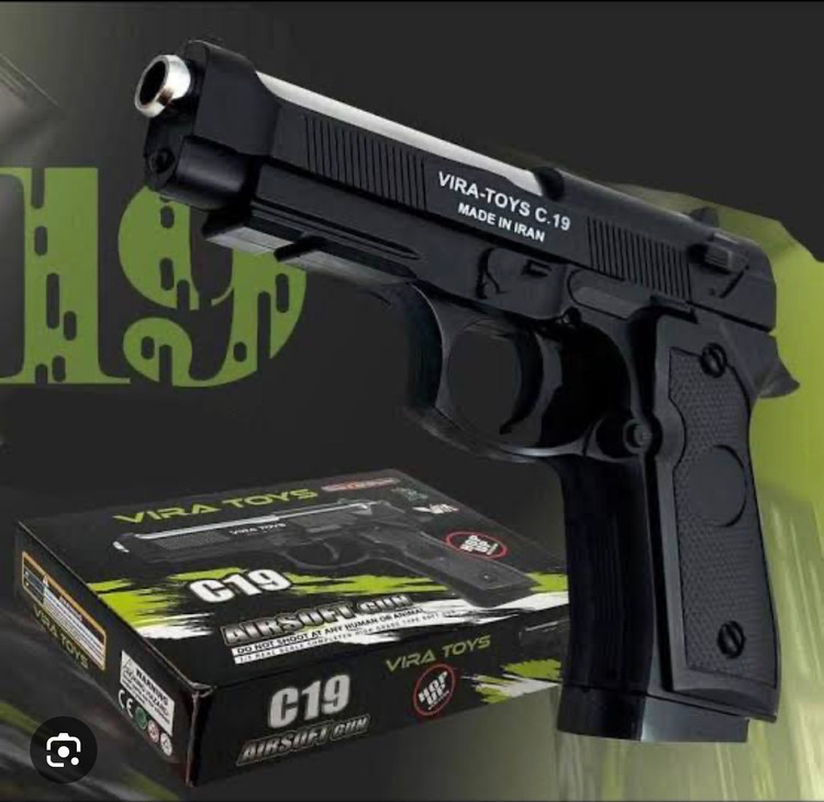 تفنگ بادی کلت اسباب بازی کد c19+ قسطی