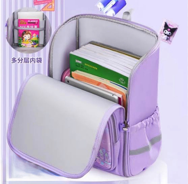کوله پشتی صندوقی دخترانه کرومی و ملودی قسطی